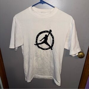 Jordan Off White Jumpman Logo White Graphic Print Men's T-Shirt Extra small